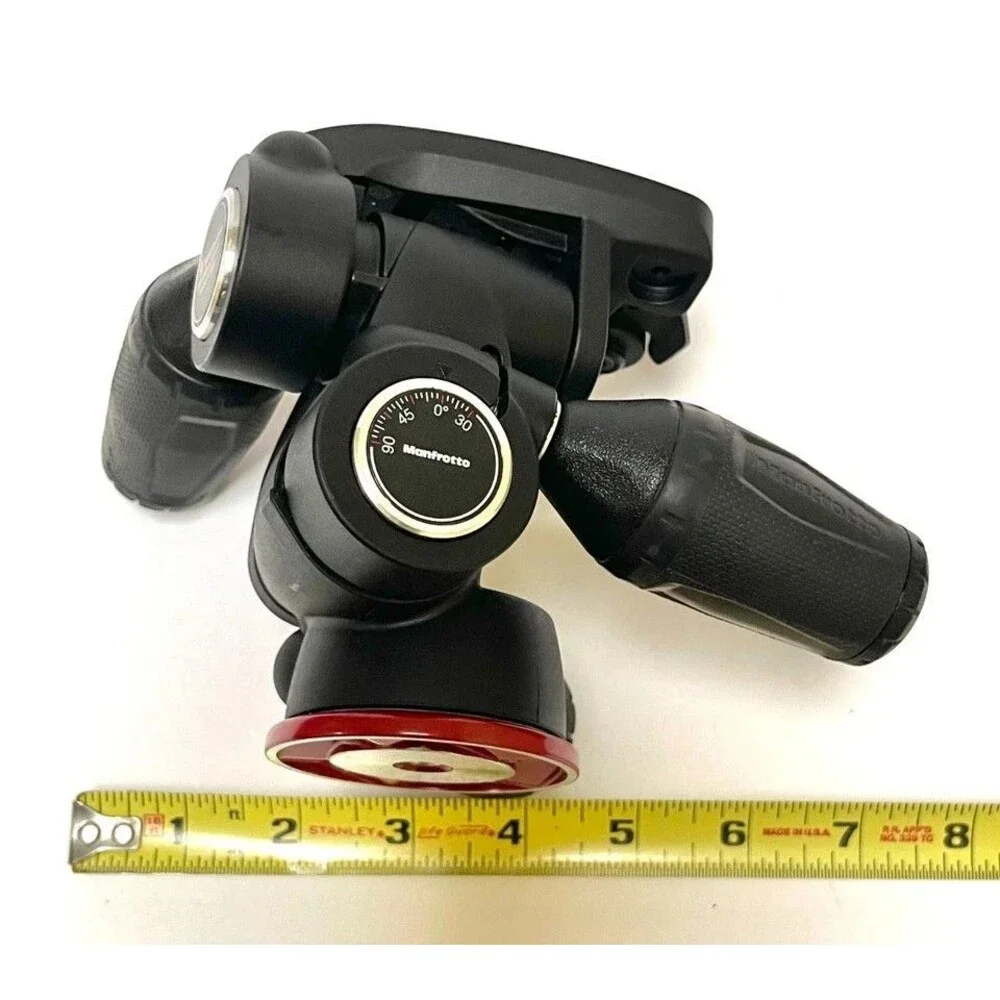 Manfrotto MH804-3WUS 3-Way Pan Tilt Tripod Head with Quick Release Plate